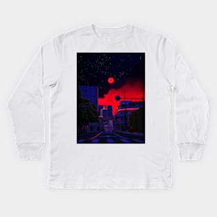 Scarlet Night Kids Long Sleeve T-Shirt